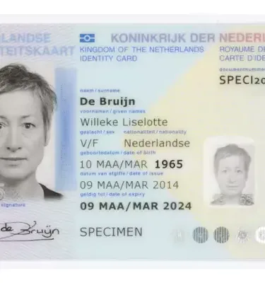 NIEDERLÄNDISCHER PERSONALAUSWEIS