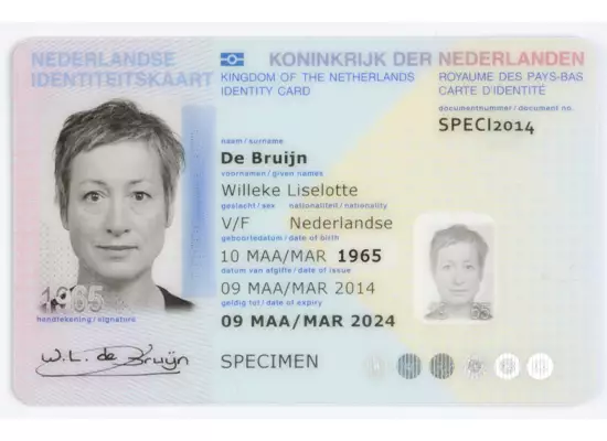 NIEDERLÄNDISCHER PERSONALAUSWEIS