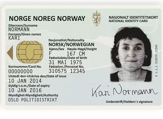 NORWEGEN-PERSONALAUSWEIS