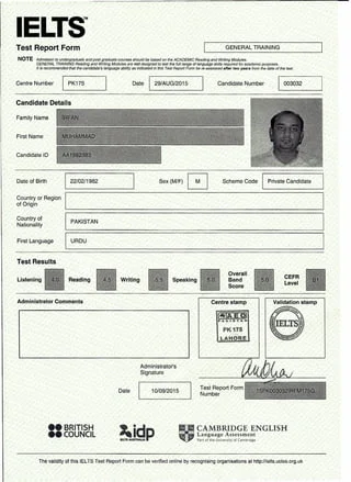 IELTS-Zertifikat kaufen