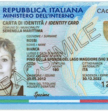 ITALIENISCHER PERSONALAUSWEIS