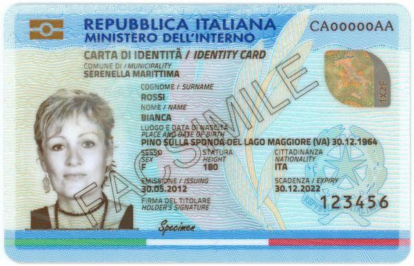 ITALIENISCHER PERSONALAUSWEIS
