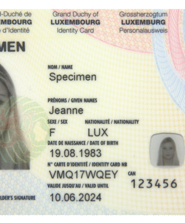 LUXEMBURGISCHER PERSONALAUSWEIS